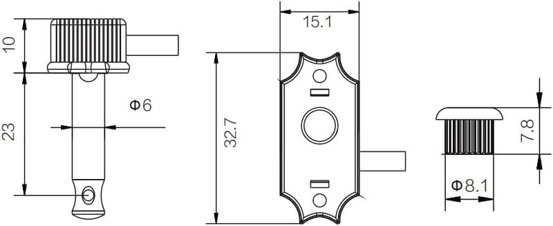 guyker Guitar Locking Tuners (3L + 3R Handed) – Vintage Deluxe Lock String Tuning Key Pegs Machine Heads Replacement Parts for ST TL Style Electric, Folk or Acoustic Guitars – Gold - Image 5